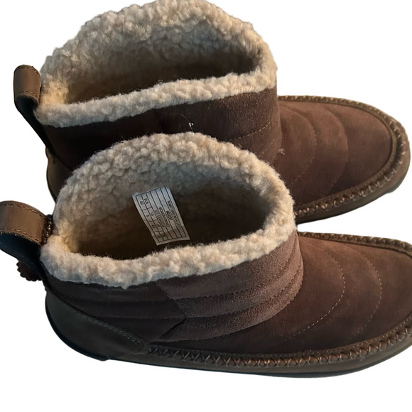 Manitobah Woman’s WP Pacific Insulated Fossil Brown Pull On Puffer Boots 7.5 9